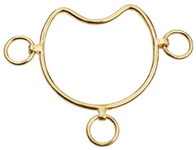 ANTI REAR GOLD BIT - CURVE MOUTH