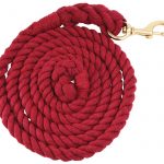 Cotton Lead Rope Brass Snap