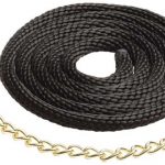Braided Nylon Lead with Brass Chain