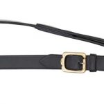 LEATHER LEAD - BRASS BUCKLE
