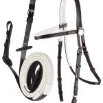 ZILCO RACE BRIDLE & BUCKLE END REINS - WHITE TRIM