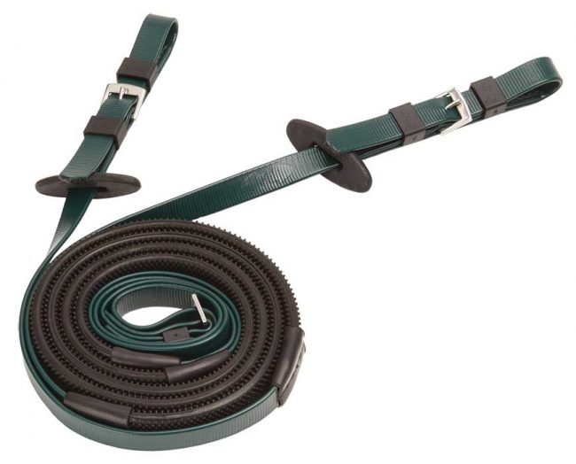 ZILCO 16MM BUCKLE END REINS (BLACK GRIP) - Image 5