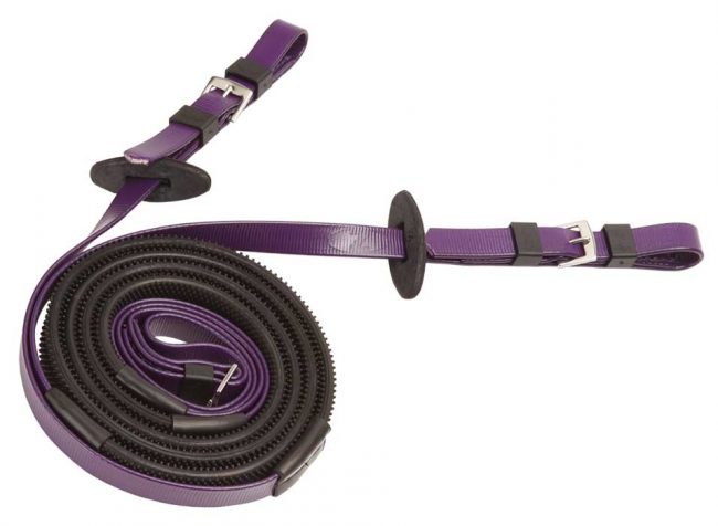 ZILCO 16MM BUCKLE END REINS (BLACK GRIP) - Image 4
