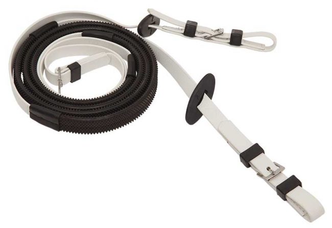 ZILCO 16MM BUCKLE END REINS (BLACK GRIP) - Image 2