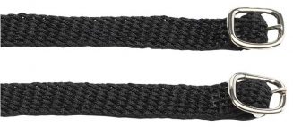 Braided spur straps in Black