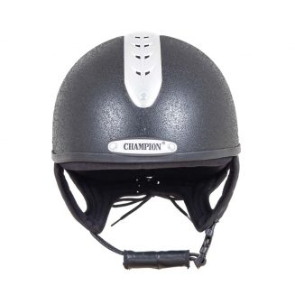 Champion Revolve Ventair MIPS Jockey Helmet Black Front Shot