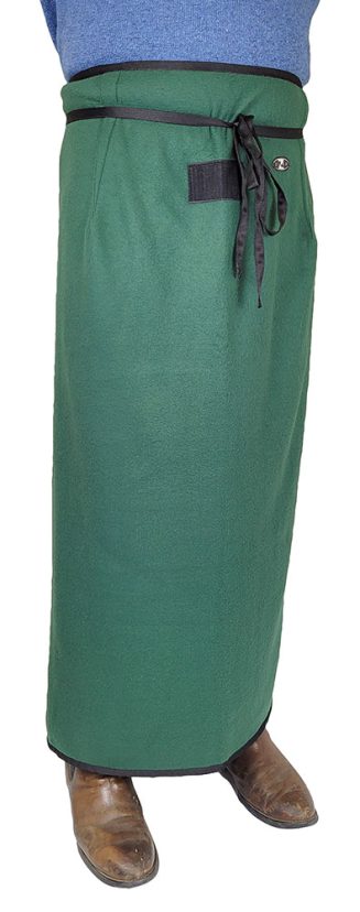 Fleece Driving Apron in Green