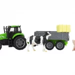 Breyer Farms Tractor & Tag A Long Wagon