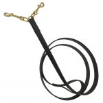 Brass Double Clip Lead in Black