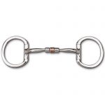 Myler Eggbutt without Hooks and Comfort Snaffle Copper Roller MB 03