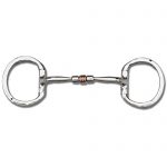 Myler Eggbutt with Hooks Comfort Snaffle with Copper Roller MB 03