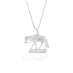 Kelly Herd Necklace Small Western Pleasure Horse - Sterling Silver