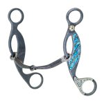 Cowboy Tack Turquoise Smooth Snaffle Gag Bit