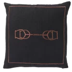 Equestrian Luxe Noir Cushion