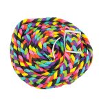 Braided Rainbow Barrel Reins