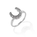 Kelly Herd Horseshoe Ring Sterling Silver