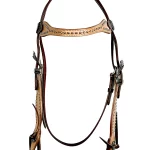 Ezy Ride Bridle Brow with Dots and Silver Buckle 2 Tone