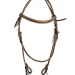 Ezy Ride Bridle Brow with Lacing Natural Harness