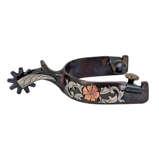Cowboy Tack Desert Rose Large Cup Spurs