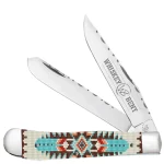 Whiskey Bent Trapper Pocket Knife Filework Twin Blade