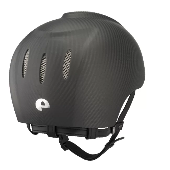 KEP E-Light Carbon Jockey Matt Helmet - Image 3