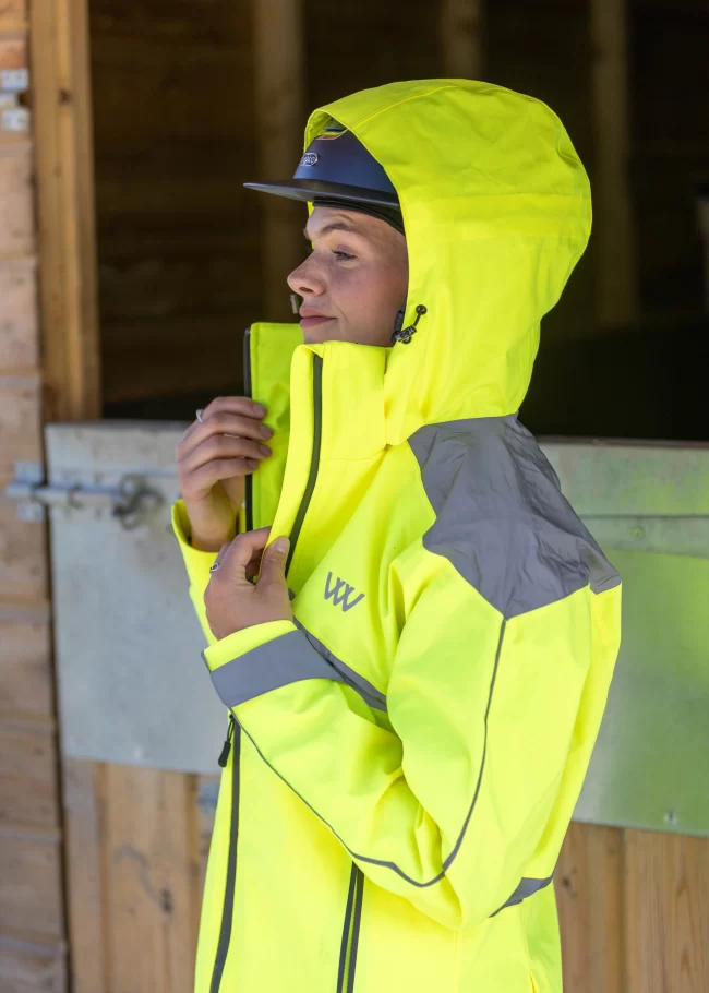 Woof Wear All Season Riding Jacket Hi Viz - Image 3