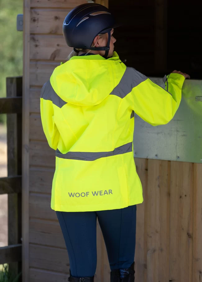 Woof Wear All Season Riding Jacket Hi Viz - Image 2