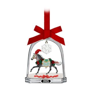 Breyer Stablemates 2025 Stirrup Ornament - Christmas in Bloom
