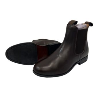 Leather Riding Boots - Brown