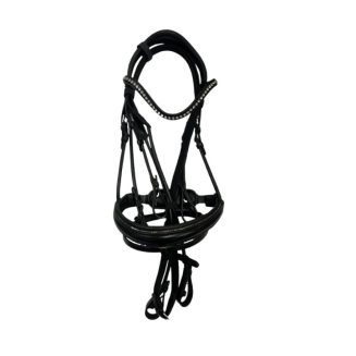 Diamonte Dressage Bridle with Reins