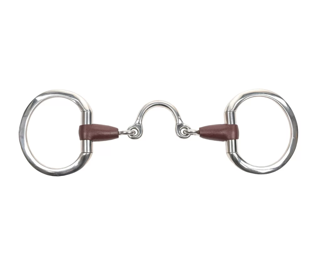 Metalab Leather Eggbutt Snaffle Moon Link