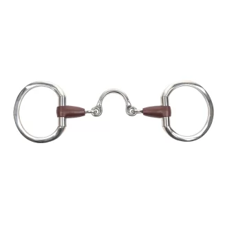 Metalab Leather Eggbutt Snaffle Moon Link