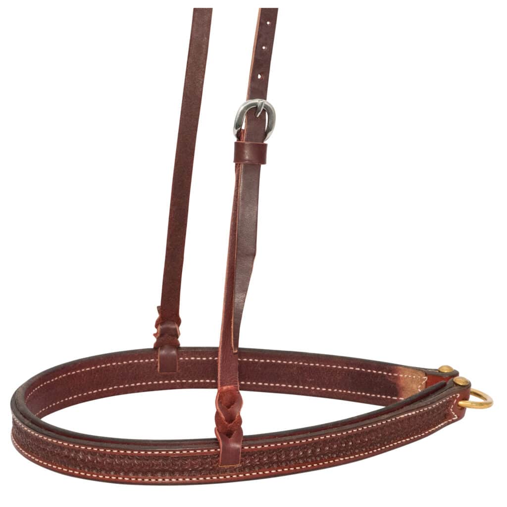 Cowboy Tack Rosewood Spider Stamp Noseband