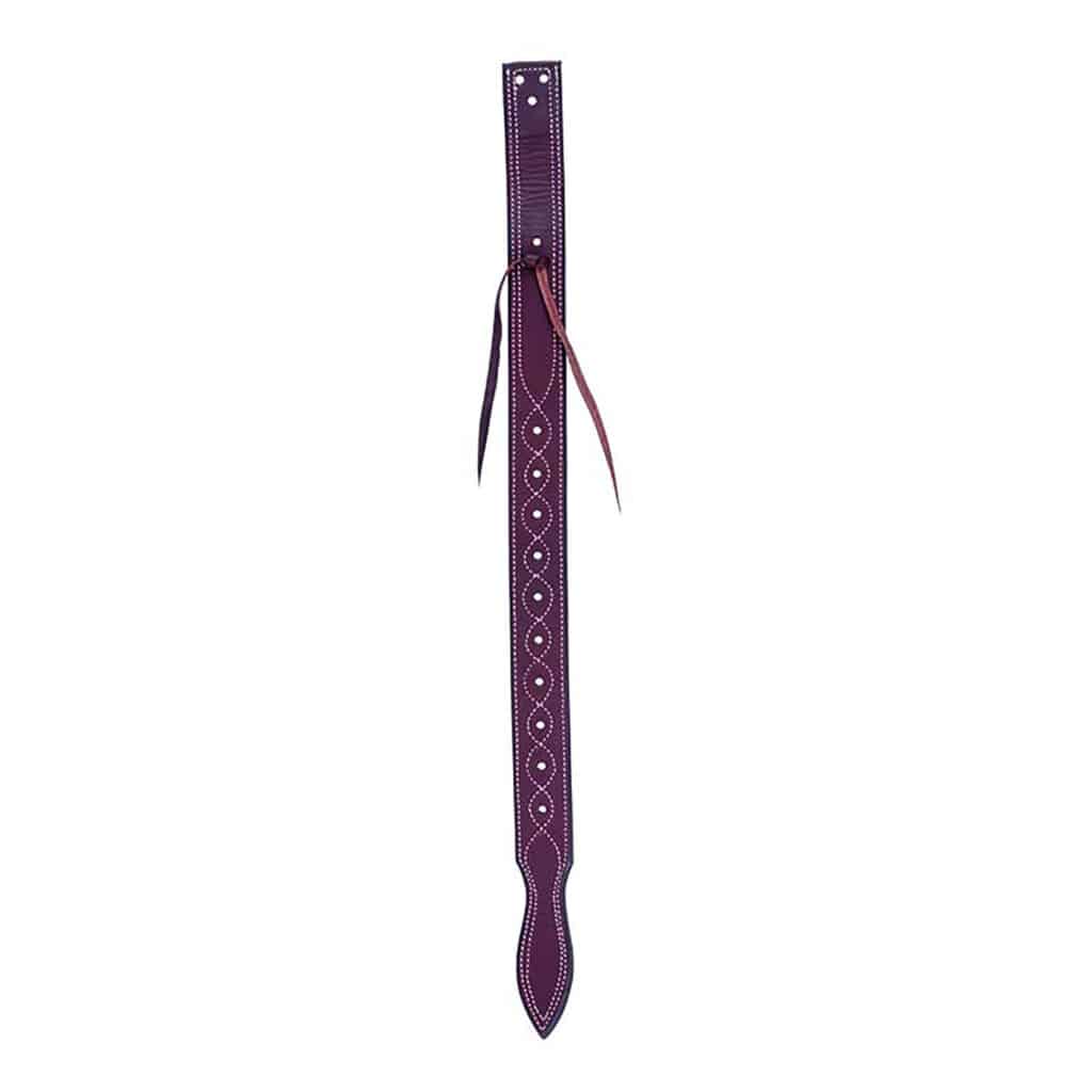 Cowboy Tack Rosewood Leather Stamped Flank Billet