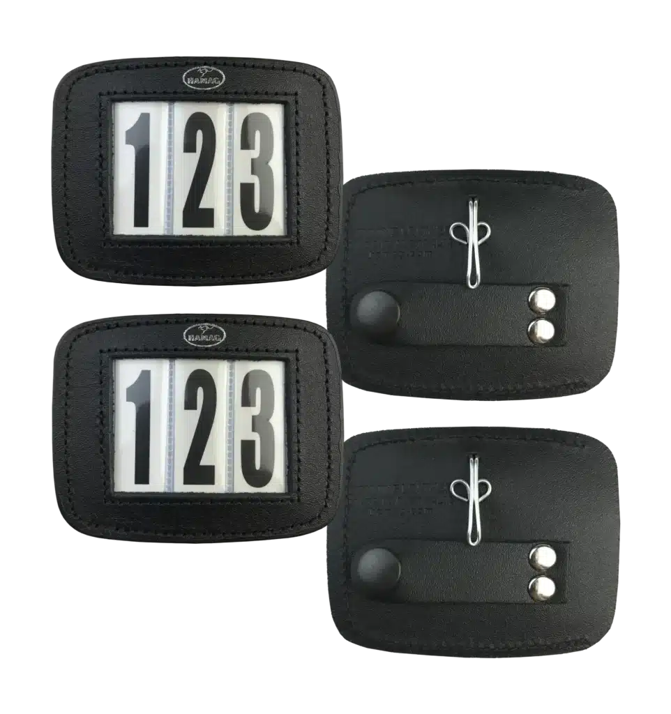 Hamag™ Pony Leather Bridle Number Holders (Pair)